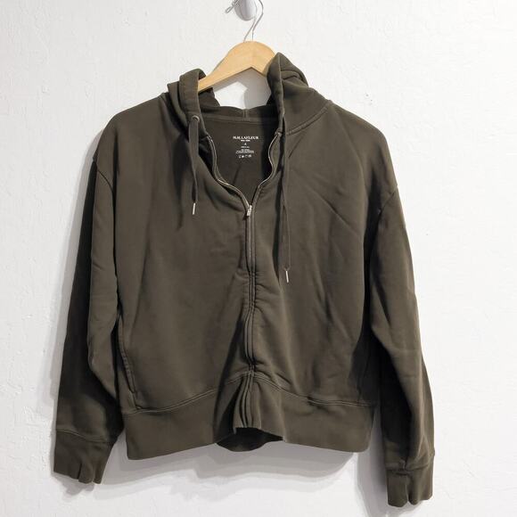 MM. LaFleur Tops - MM. Lafleur Sweatshirt Small Full Zip Hoodie Olive Army Green French Terry